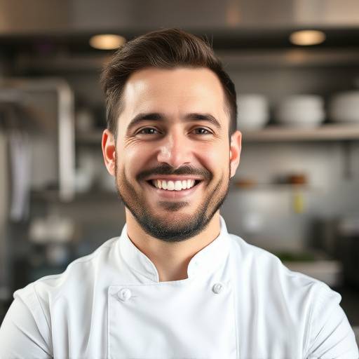 Chef Alessandro Rossi, the founder and head chef of Bella Notte Ristorante, smiling in his chef's whites.